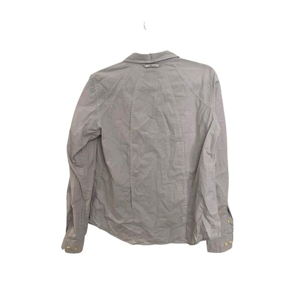 Exofficio Shirt Womens Medium Insect Shield Long Sleeve Gray Vented Fishing - Picture 2 of 4